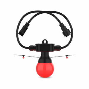 Chauvet Festoon 2 RGB festoon bulb with controller and inline power connectors for event lighting hire.