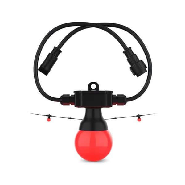 Chauvet Festoon 2 RGB festoon bulb with controller and inline power connectors for event lighting hire.