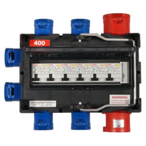 32A three phase festoon power supply for large festoon lighting setups